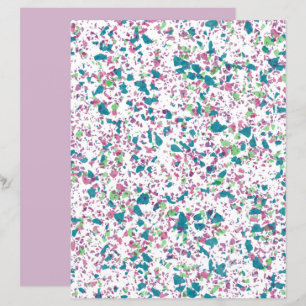 Lámina Papel colorido Funky Terrazzo Art Scrapbook