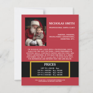 Lámina Papel comercial de Santa Claus de Navidad promocio