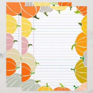 Lámina Papel con Calabazas