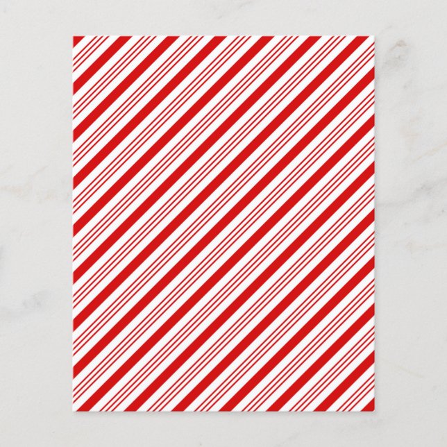 Lámina papel con estampado de bastón de caramelo (Anverso)