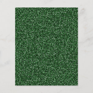 Lámina papel con motivos de textura purpurina verde