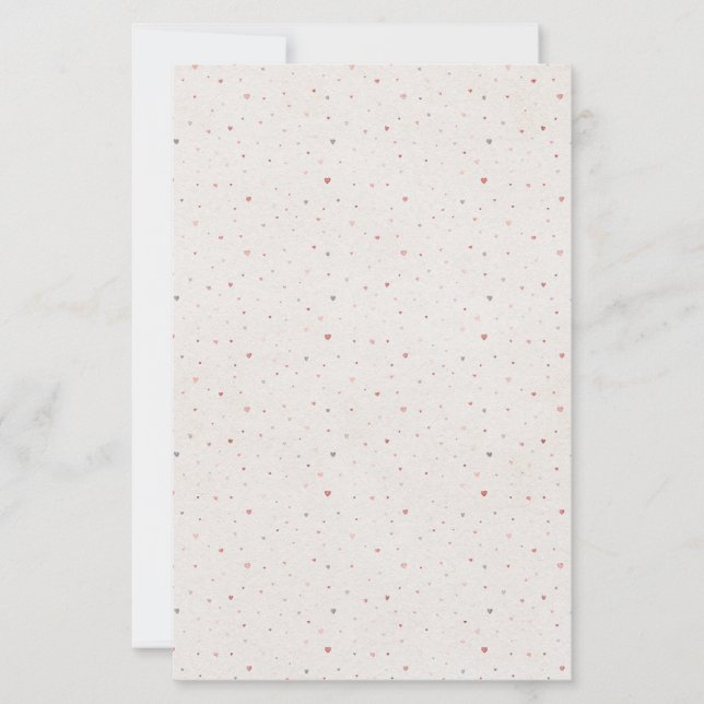 Lámina Papel con Patrón de Corazón Pequeño (Anverso)