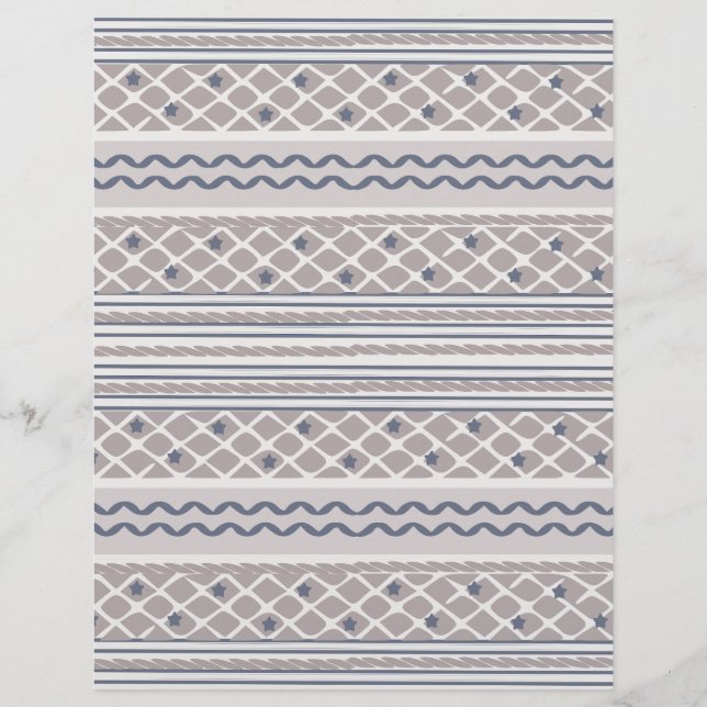 Lámina Papel con patrón de línea gris: (Anverso)