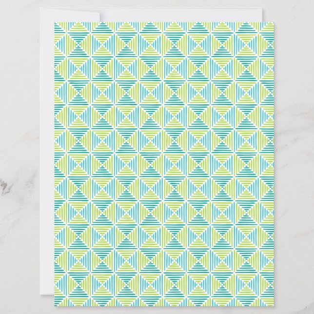 Lámina papel con patrón geométrico (Anverso)