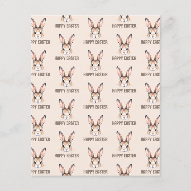 Lámina Papel conejito de Semana Santa personalizado de co (Anverso)