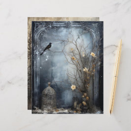 Lámina Papel Craft Cardstock Grungy Gótico de Invierno