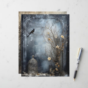 Lámina Papel Craft Cardstock Grungy Gótico de Invierno