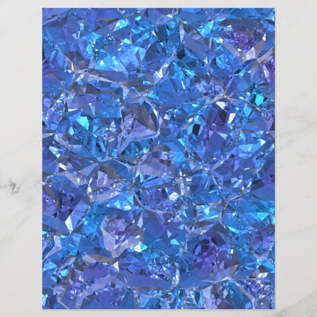 Lámina Papel Crystal Blue and Purple Scrapbook (Anverso)