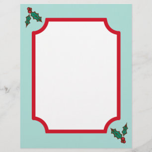 Lámina Papel de Acebo de Navidad