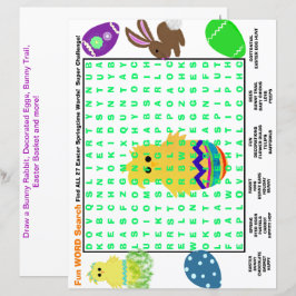 Lámina Papel de actividad de búsqueda de palabras de Sema