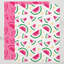 Lámina Papel de álbum de recortes de sandía