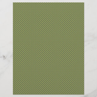 Lámina Papel de análisis de puntos de polka verde