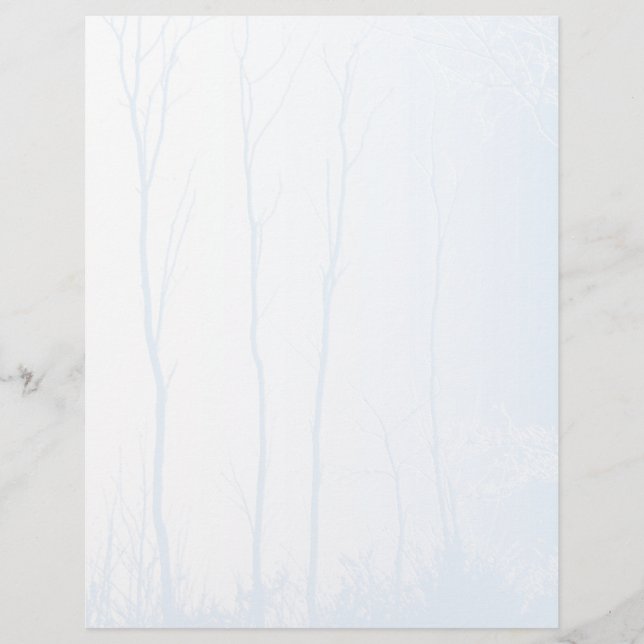 Lámina Papel de árbol azul pálido (Anverso)