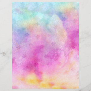Lámina Papel de arroz pintado con color de agua