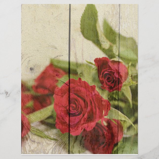 Lámina Papel de artesanado de la marea rusa de la rosa ro (Anverso)