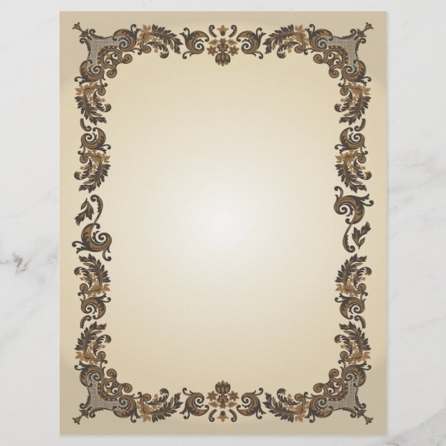 Lámina Papel de aspecto de pergamino antiguo (Anverso)