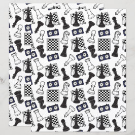 Lámina Papel de caja de ajedrez