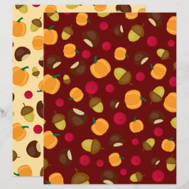 Lámina Papel de calabaza de Berries para la Calabaza de O
