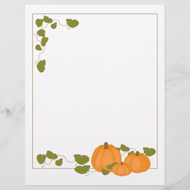 Lámina Papel de calabazas de jardín (Anverso)