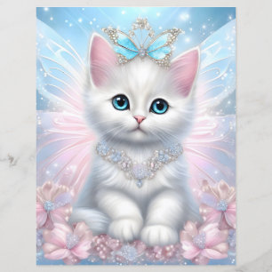Lámina Papel de carabina para la princesa de hadas Kitten
