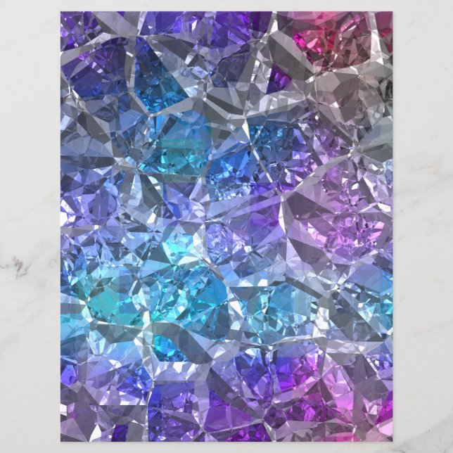 Lámina Papel de carátula de cristal multicolor (Anverso)