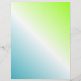 Lámina Papel de carátula de degradado verde blanco Verde 