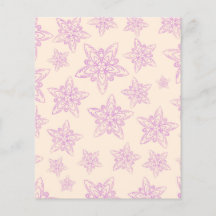 Papel de carátula de diseño Pastel - Floral púrpur