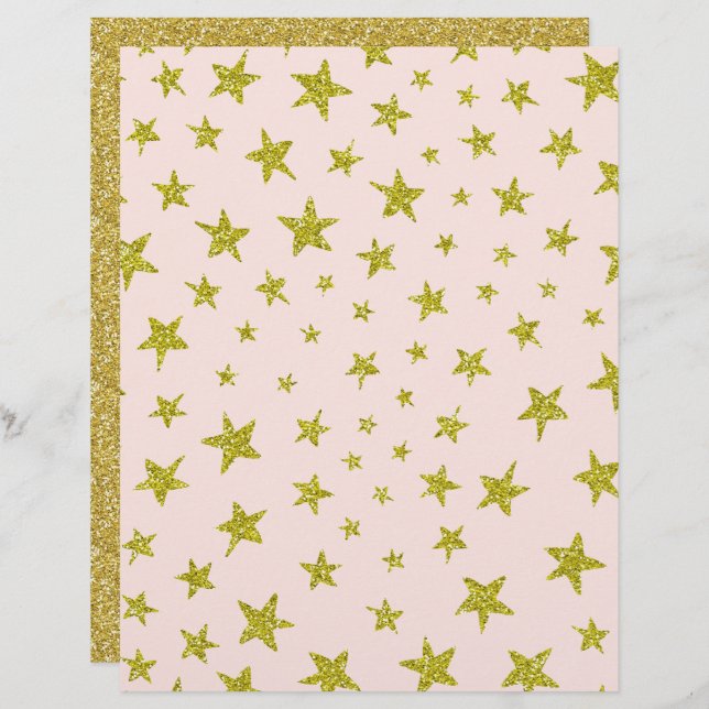 Lámina Papel de carátula de estrella con aspecto Purpurin (Anverso / Reverso)