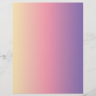 Lámina Papel de carátula de gradiente de tonos rosas de o