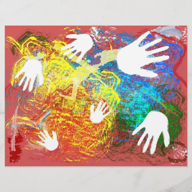 Lámina Papel de carátula de pintura de dedos (Anverso)