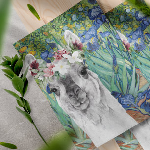 Lámina Papel de caricatura de Van Gogh sobre los irlandes