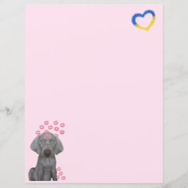 Lámina Papel de carta 8.5 x 11 de Brooklyn El Perro Besos