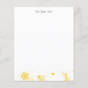 Lámina Papel de carta de flor de frangipani plumeria pers