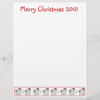 Lámina Papel de carta de navidades: Snowman Feliz Navidad