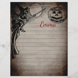 Lámina Papel de carta personalizado con tema vintage de H