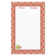 Papel de carta personalizado Strawberry Delight
