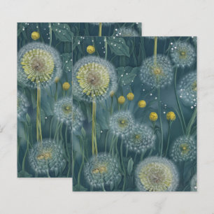 Lámina Papel de cartilla de canto de Dandelion