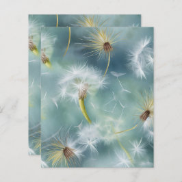 Lámina Papel de cartilla de canto de Dandelion