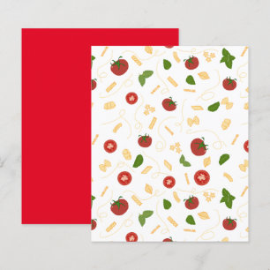 Lámina Papel de cartilla de tomate verde rojo