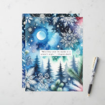 Papel de cartón azul para la cotización del invier