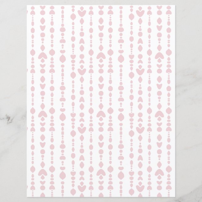 Lámina Papel de cartón blanco simple con una cortina rosa (Anverso)