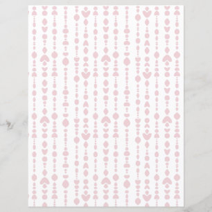 Lámina Papel de cartón blanco simple con una cortina rosa
