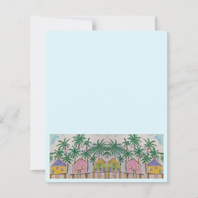 Lámina Papel de cartón de carros tropicales (Anverso)