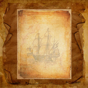 Lámina Papel de cartón de cartón de cartón de galeón de é