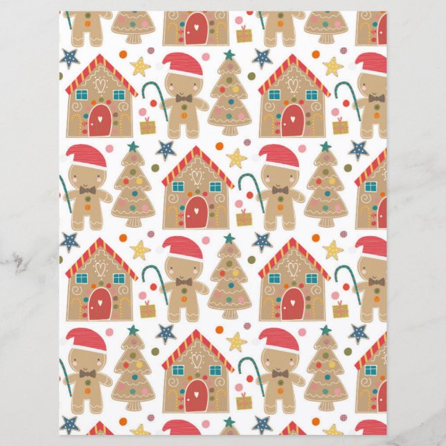Lámina Papel de cartón de cartón de Gingerbread (Anverso)