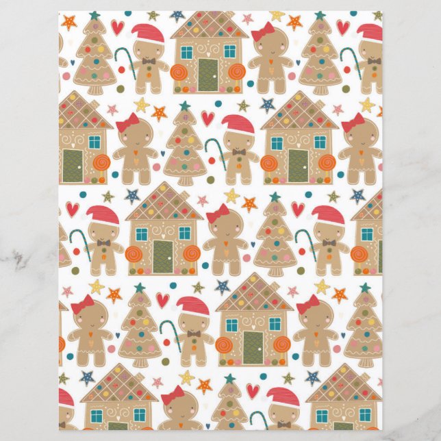 Lámina Papel de cartón de cartón de Gingerbread (Anverso)