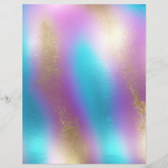 Lámina Papel de cartón de cristal de arcoiris irlandés (Anverso)