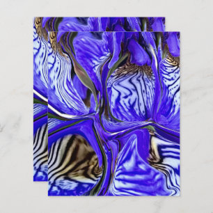 Lámina Papel de cartón de flores de iris morado