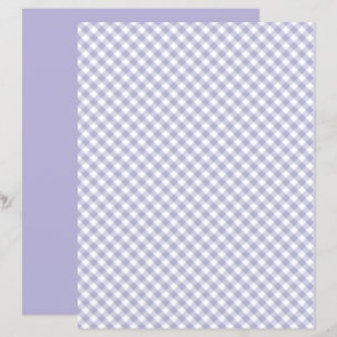 Lámina Papel de cartón de Gingham púrpura