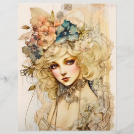 Lámina Papel de cartón de glamour victoriano